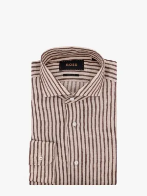 Boss Josh Striped Linen Shirt