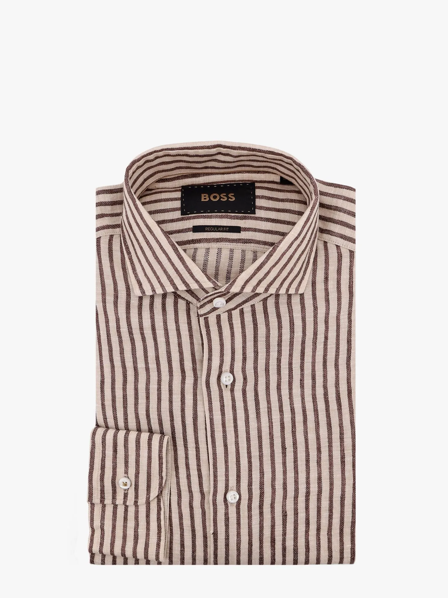 Boss Josh Striped Linen Shirt