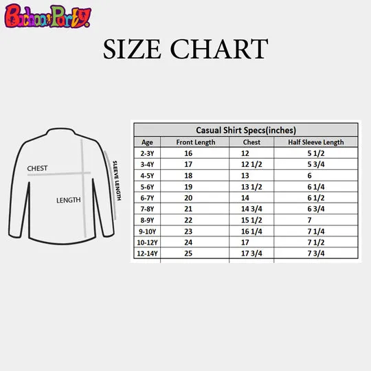 Boys Oxford Casual Shirt H/S (98)-White/Sky Blue