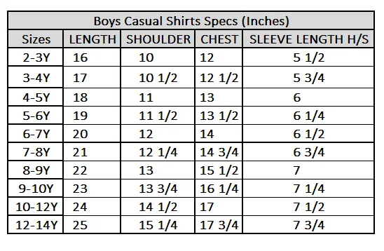 Boys Oxford Casual Shirt-Navy Blue