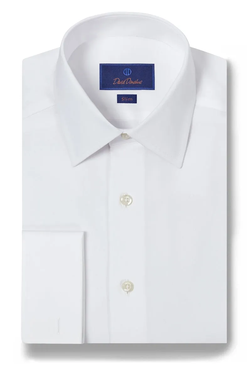 Broadcloth French Cuff White Dress Shirt