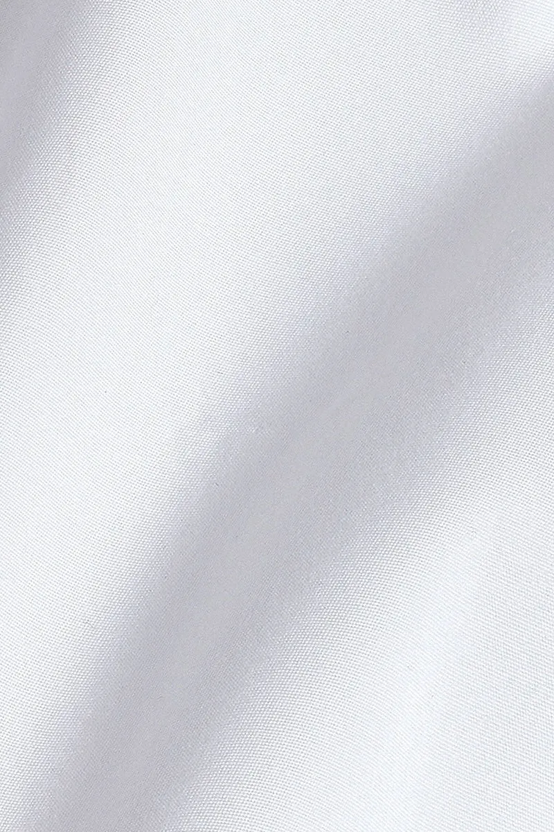 Broadcloth French Cuff White Dress Shirt