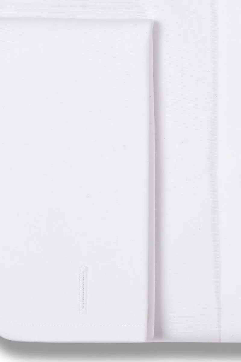 Broadcloth French Cuff White Dress Shirt