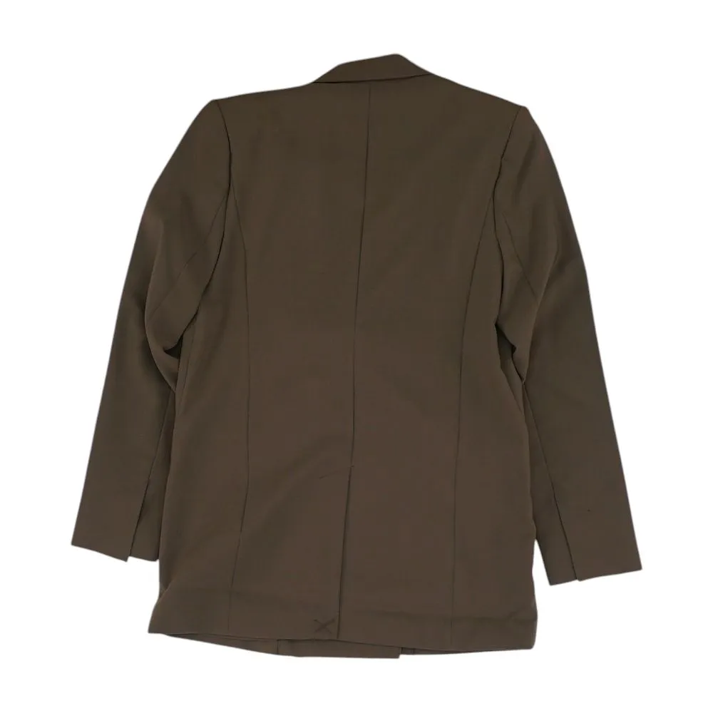 Brown Solid Blazer