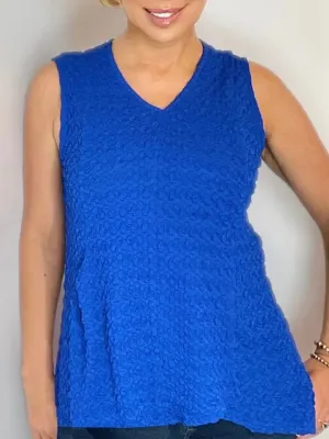Bubble Flare Tank - Royal FINAL SALE