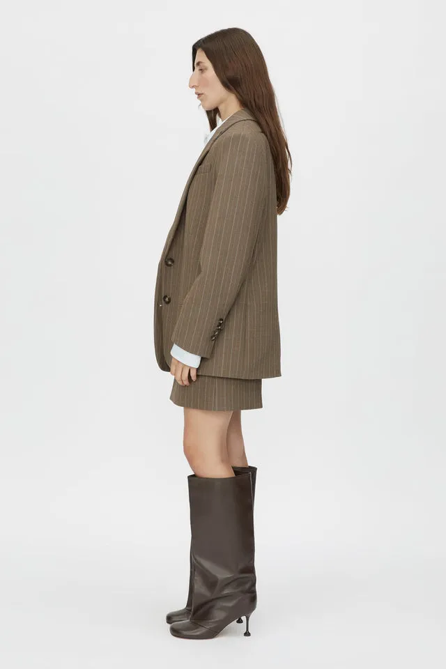 Camilla and Marc | Calone Blazer - Chestnut Stripe