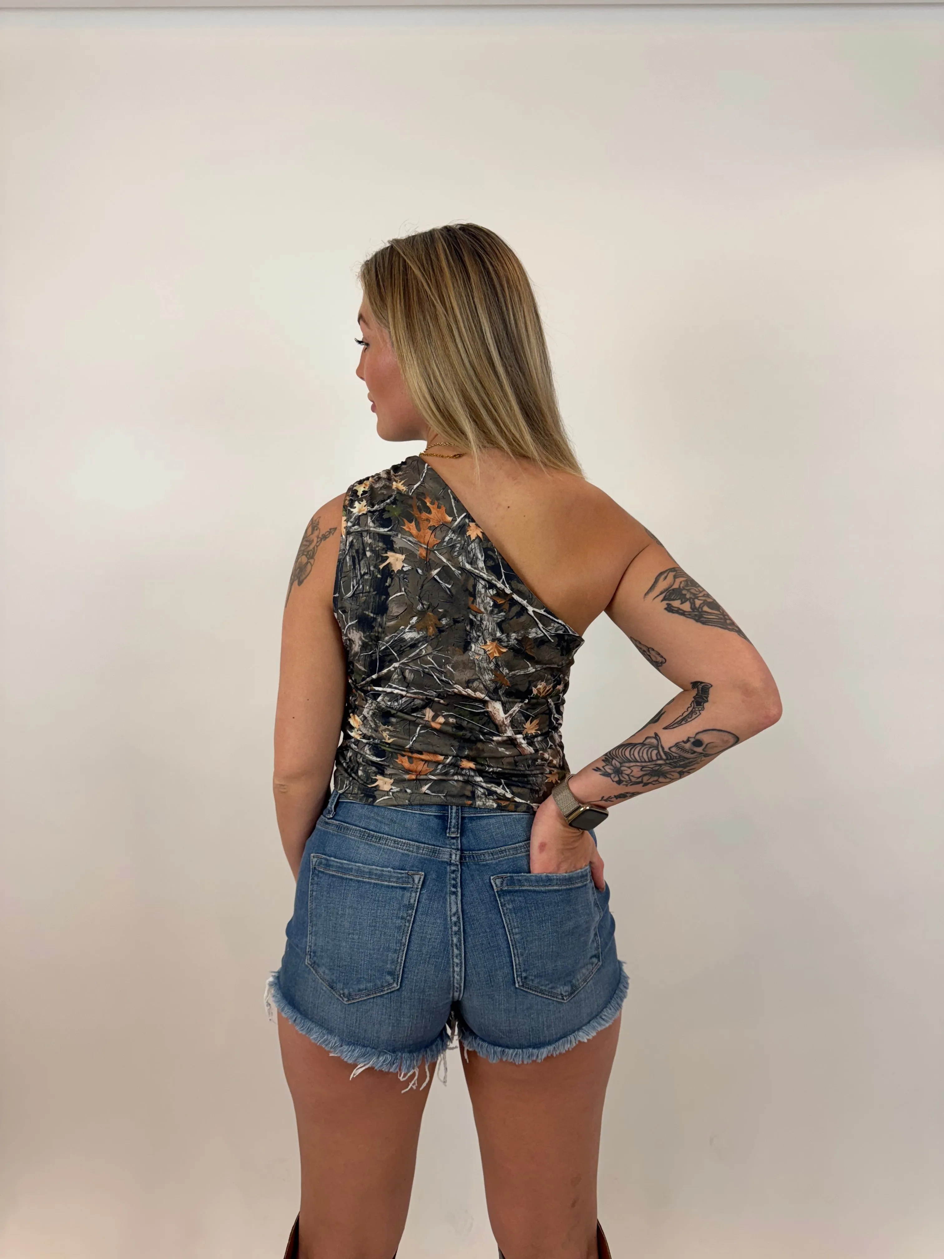 Camo Asymmetrical Tank