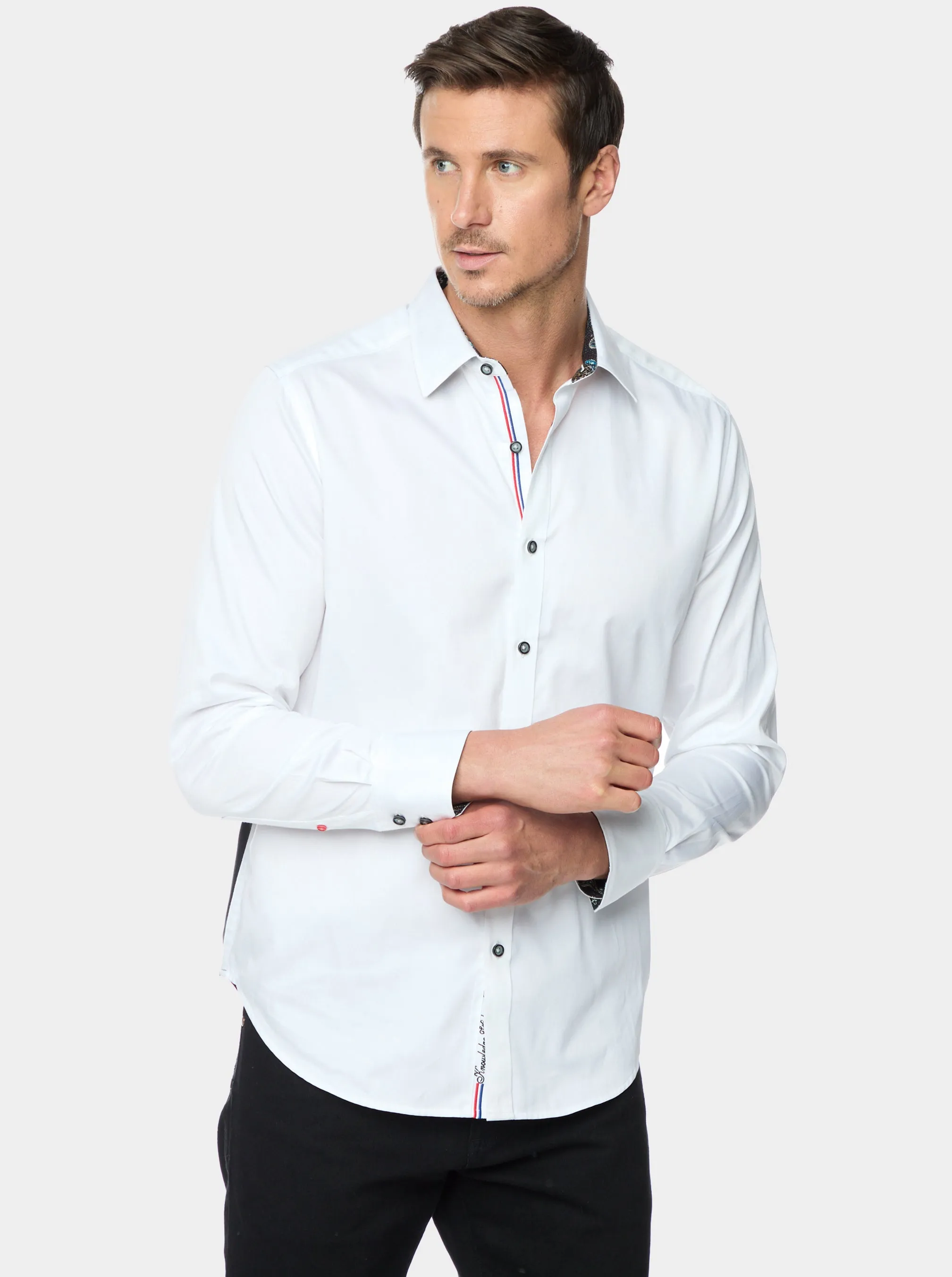 CARPE DIEM LONG SLEEVE BUTTON DOWN SHIRT
