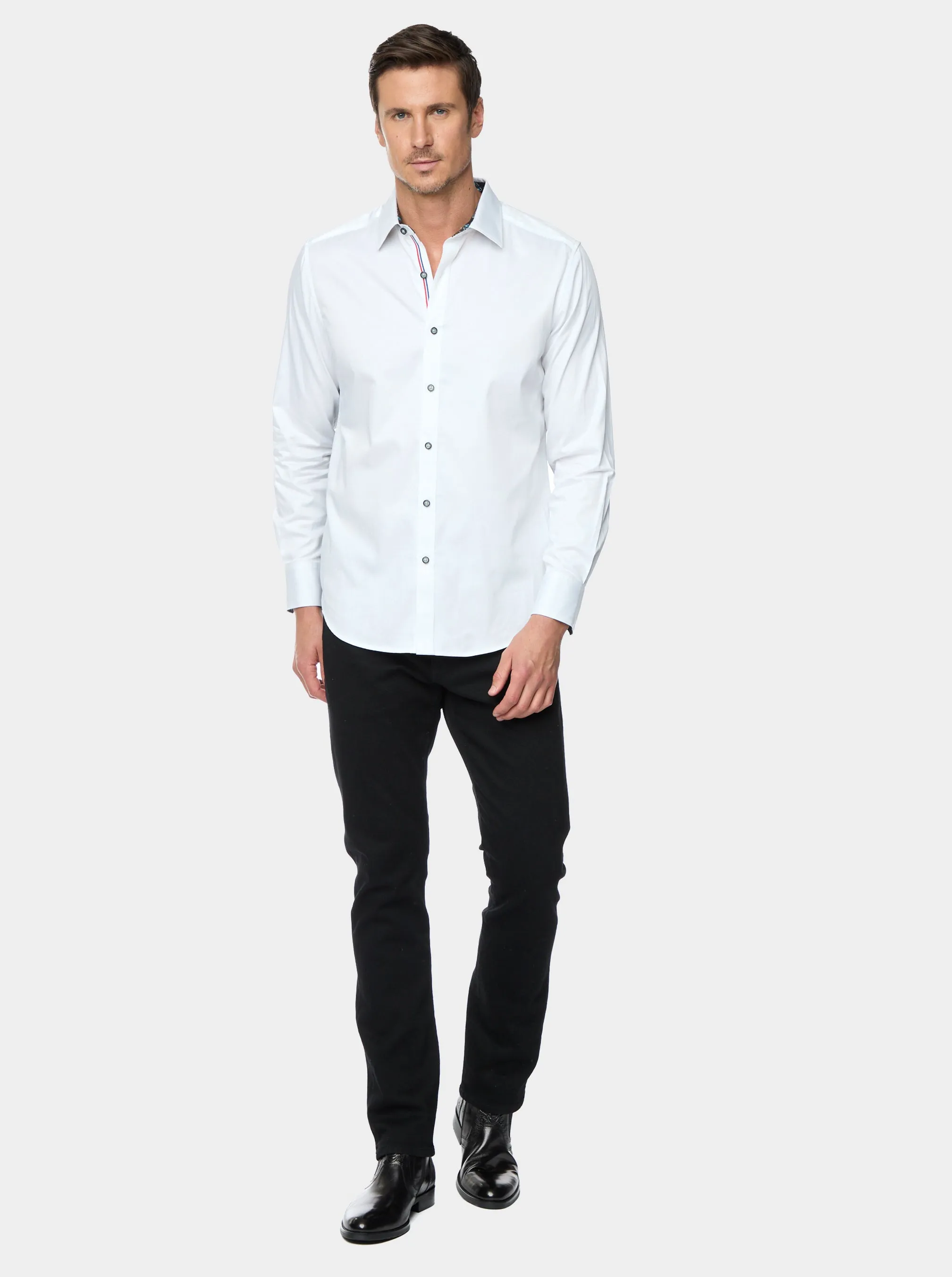 CARPE DIEM LONG SLEEVE BUTTON DOWN SHIRT