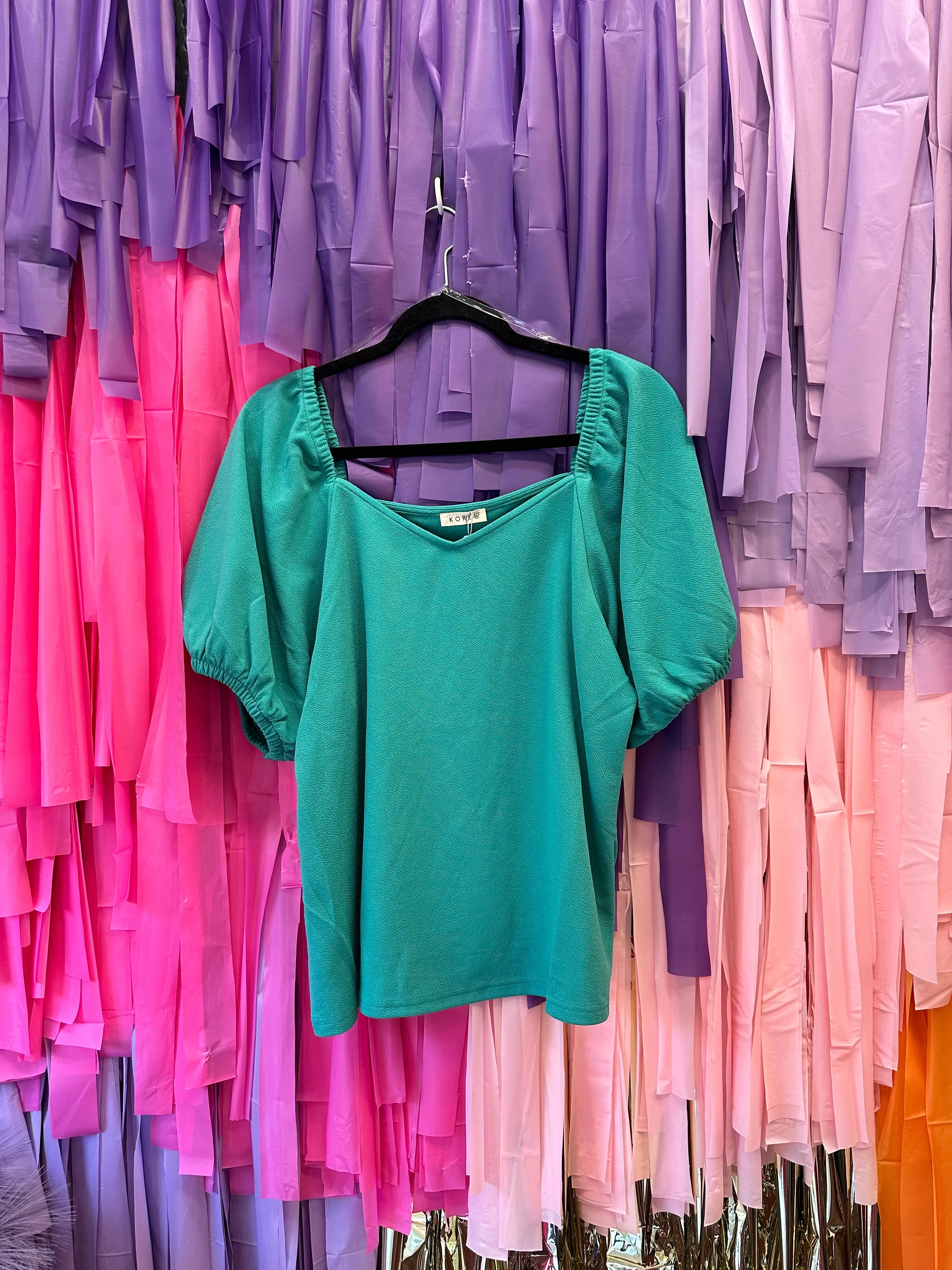 Cherish Me Top PLUS: Green