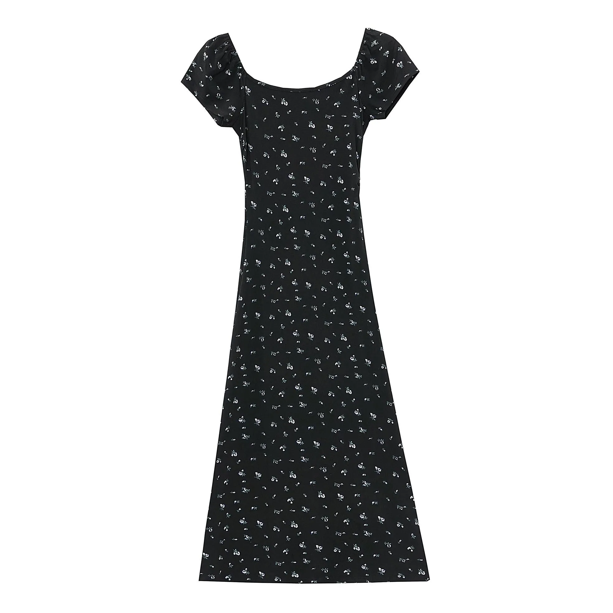 Chic Women's Maxi Slip Dress with Full Floral Print Design