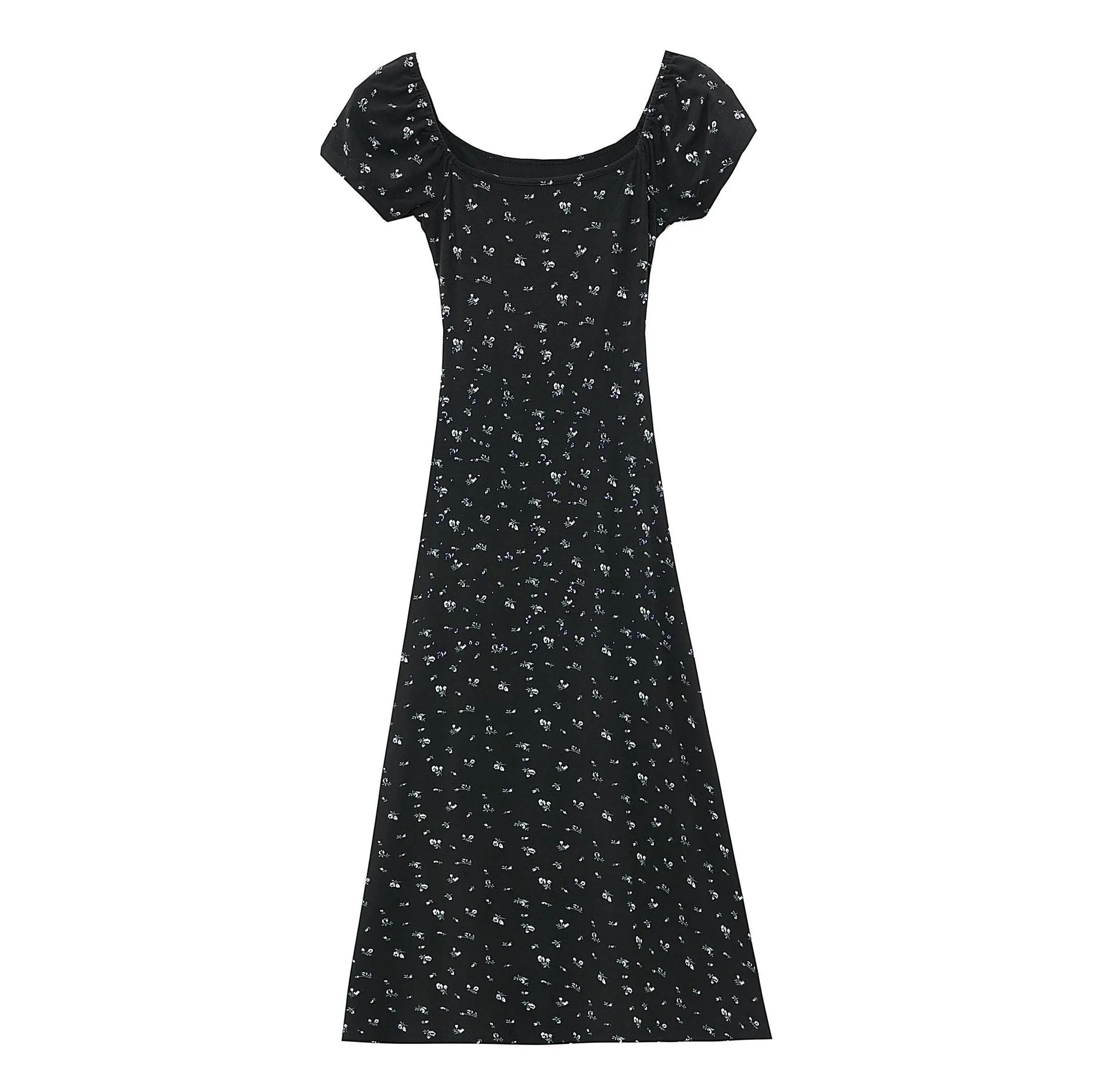 Chic Women's Maxi Slip Dress with Full Floral Print Design