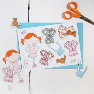 Clara Paper Doll Bedtime Outfits