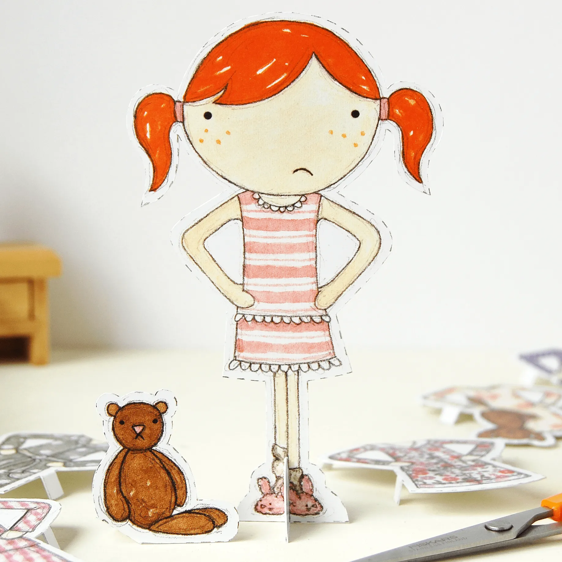 Clara Paper Doll Bedtime Outfits