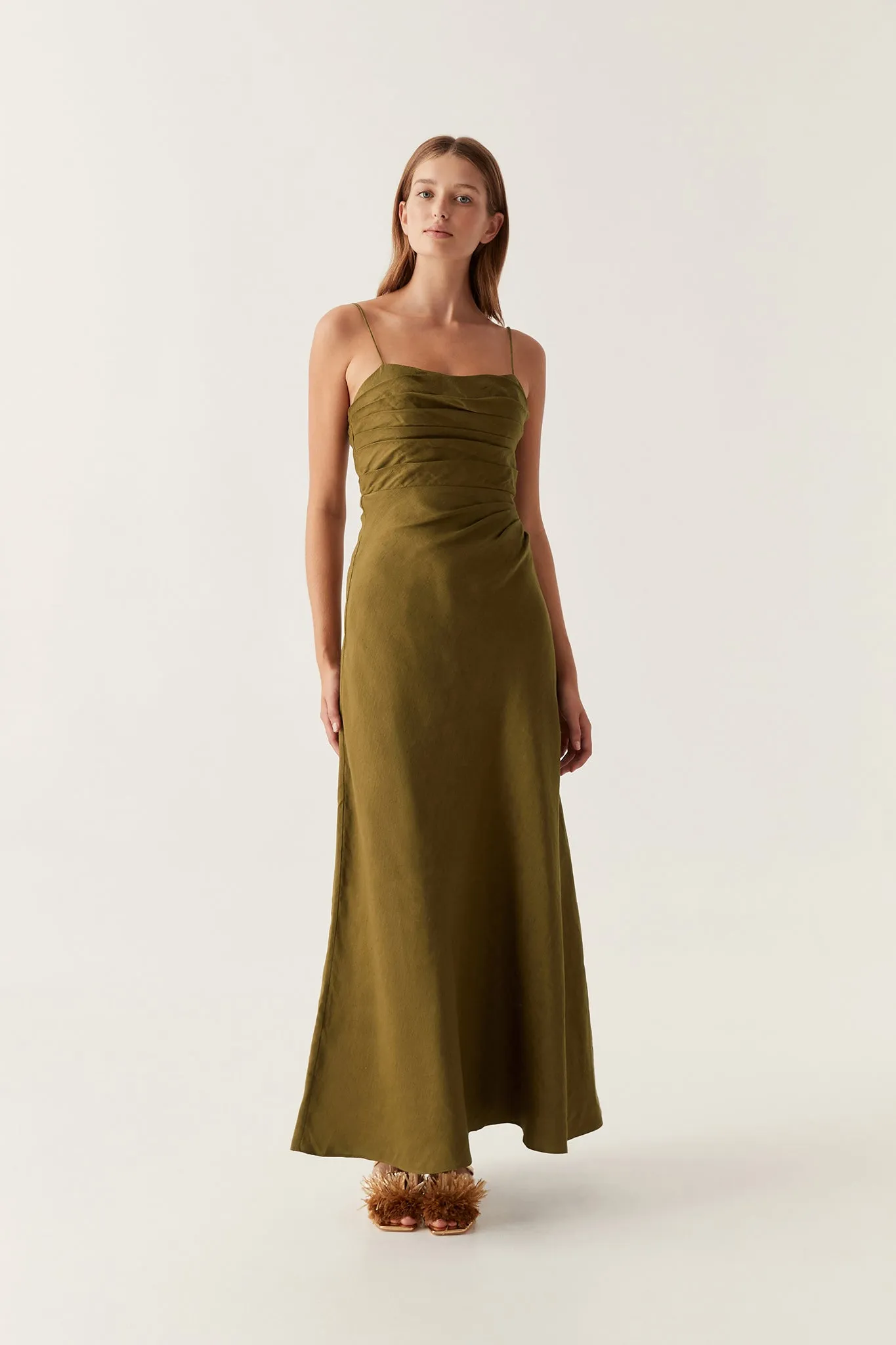 Clarice Draped Maxi Dress