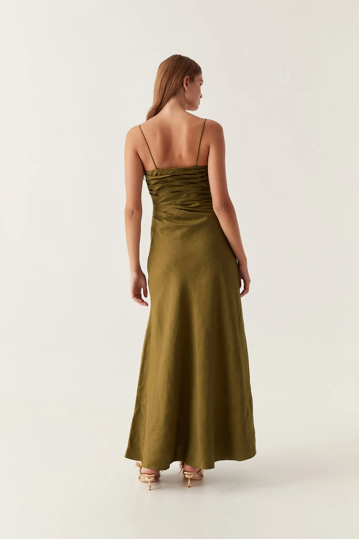 Clarice Draped Maxi Dress