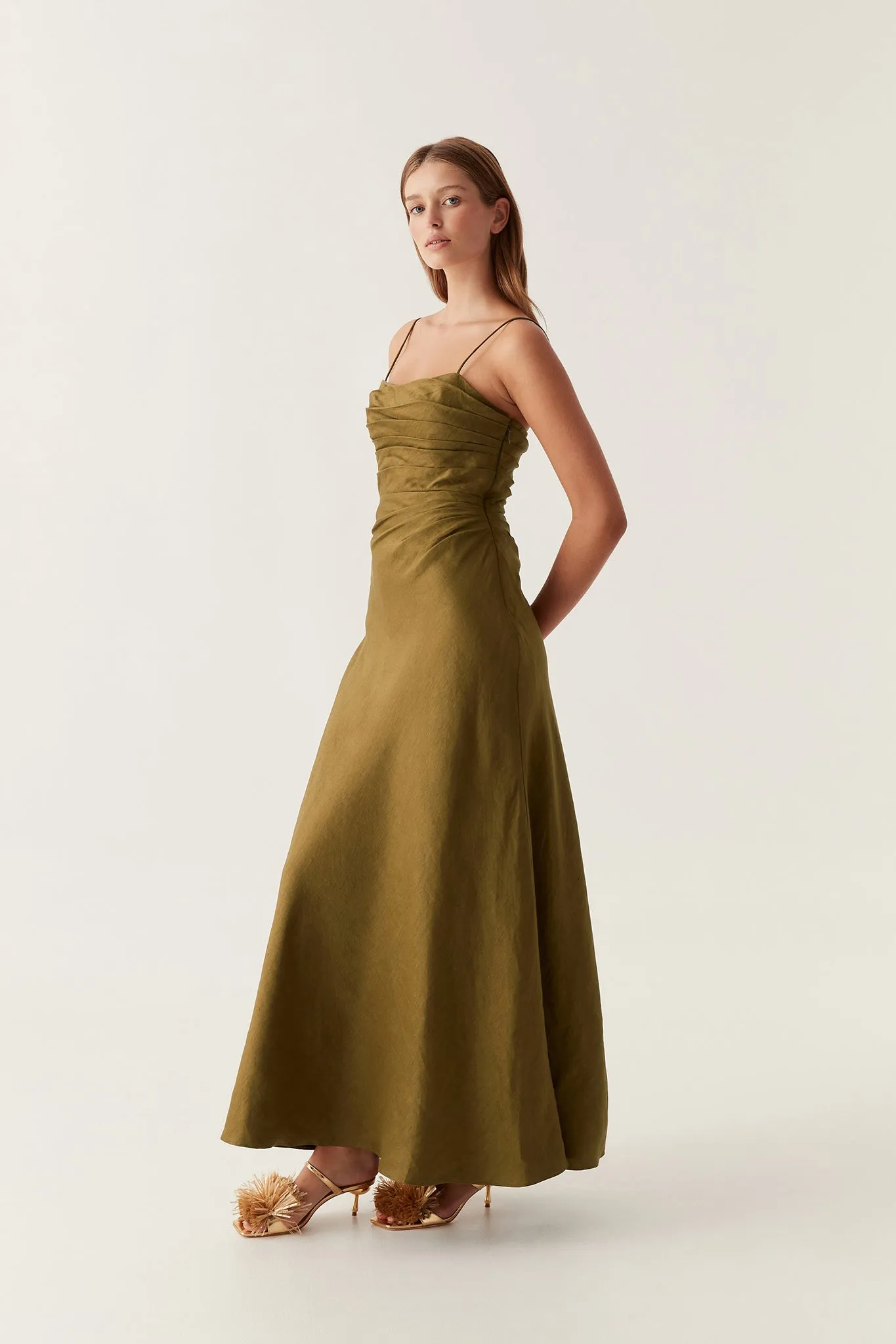 Clarice Draped Maxi Dress