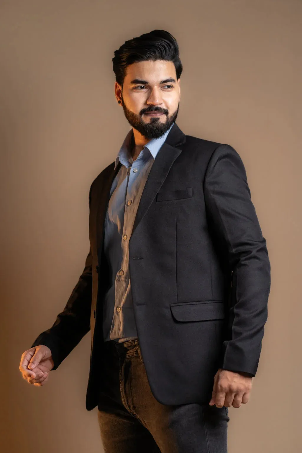 Classic Brown Formal Blazer