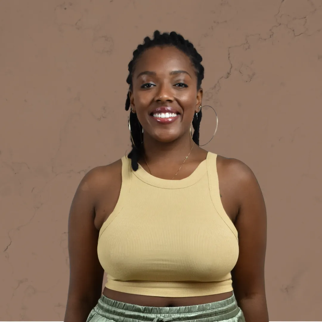 Coffee Off-Sided Ribbed Tank Top