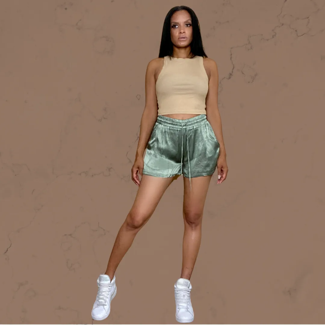 Coffee Off-Sided Ribbed Tank Top
