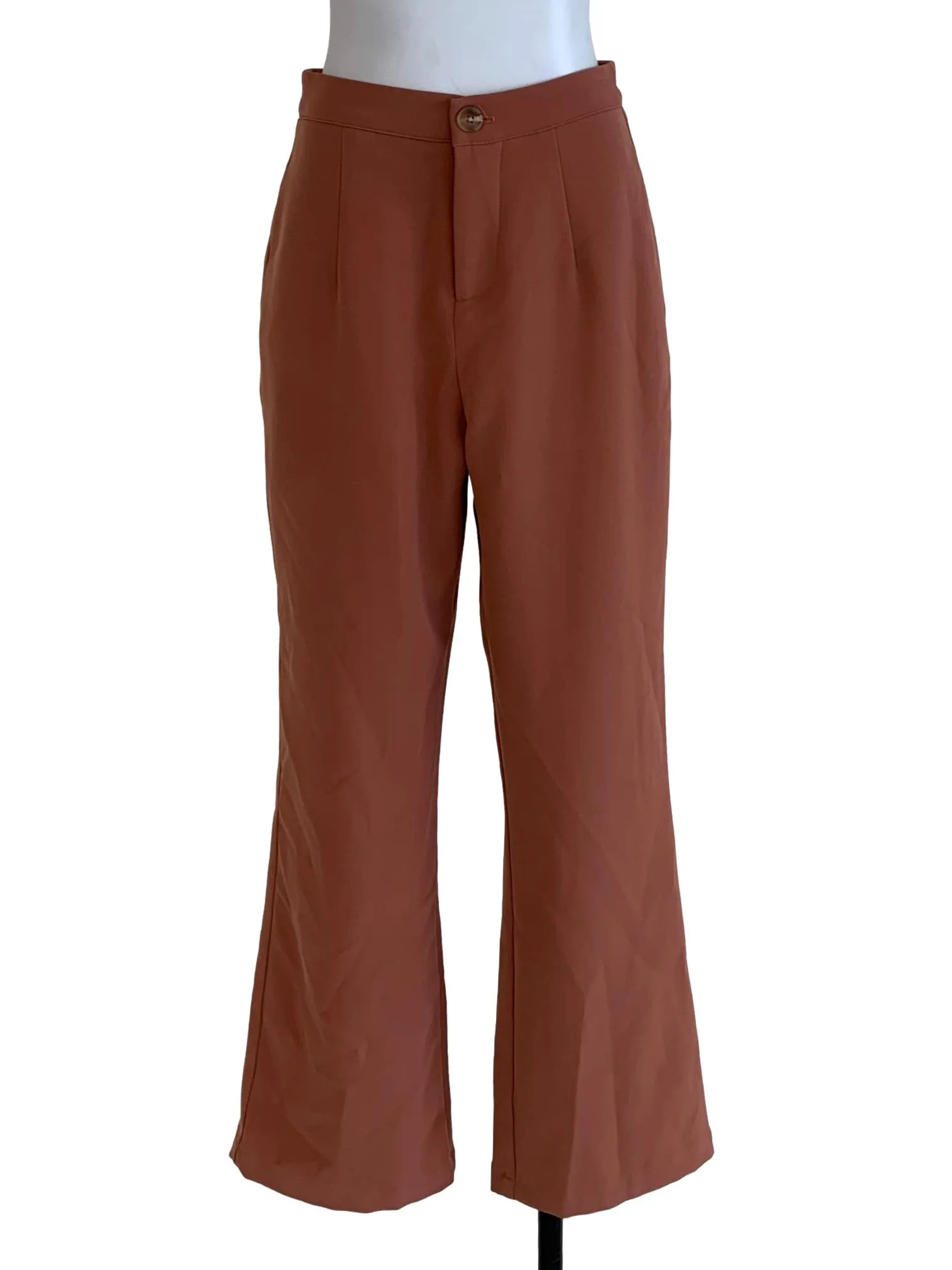 Coral Plain Formal Pants