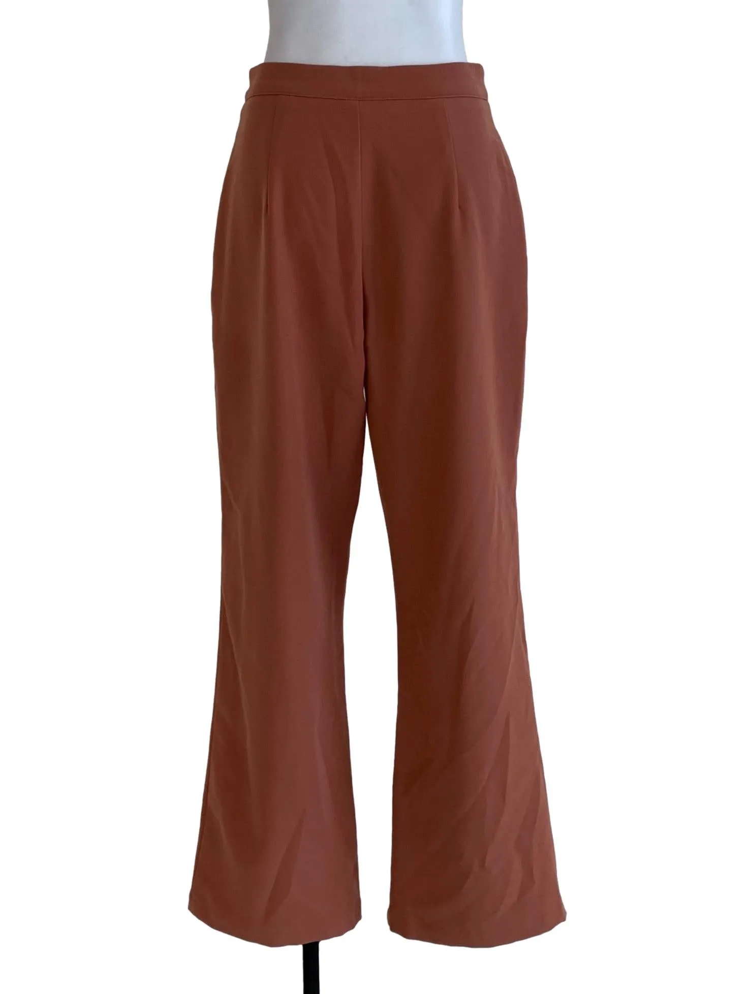 Coral Plain Formal Pants