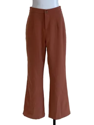 Coral Plain Formal Pants