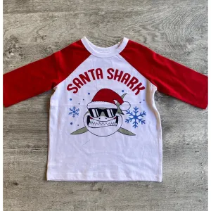 Crumbs Santa Shark Long Sleeve Tee