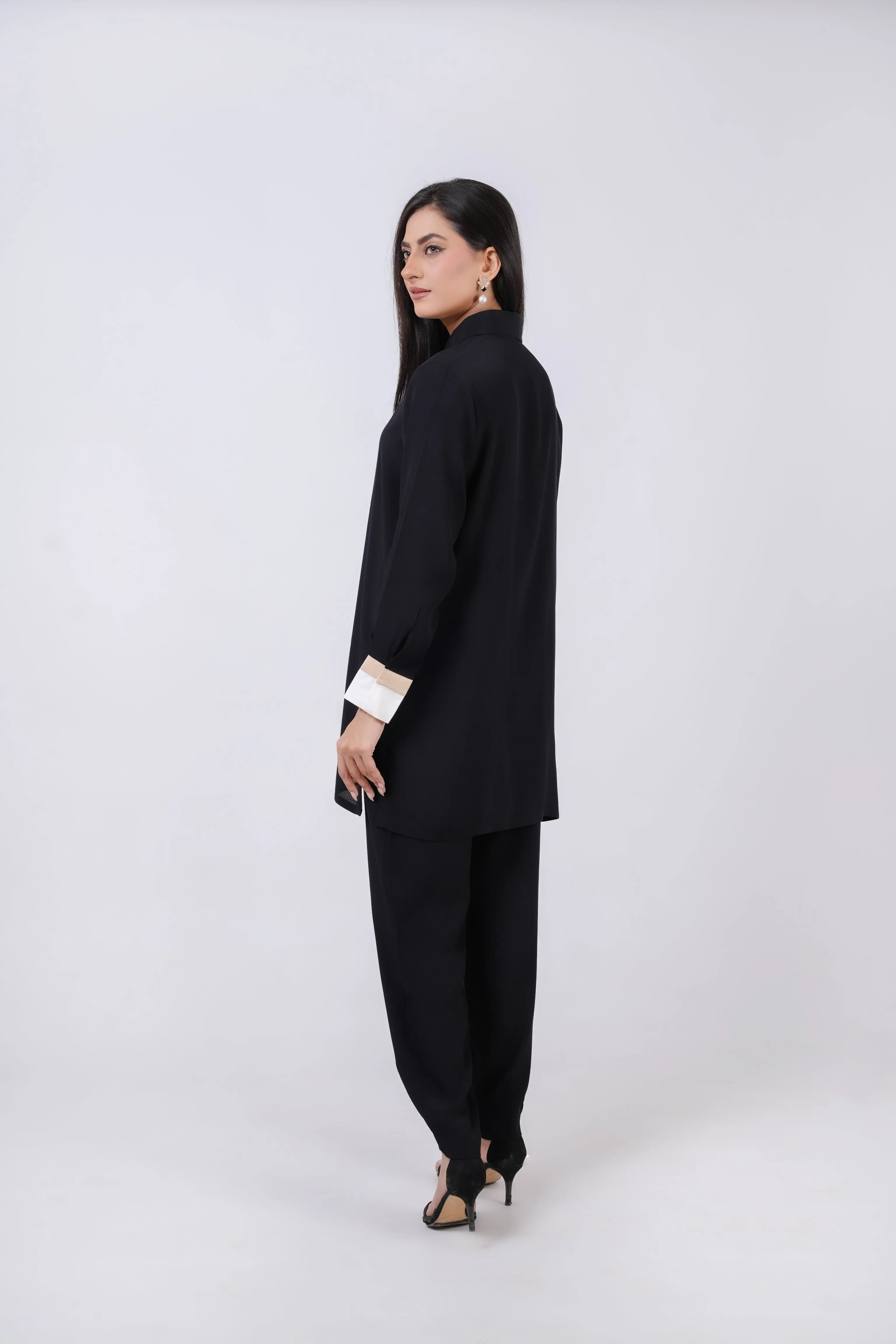 Crystal Elegance - Black Dress