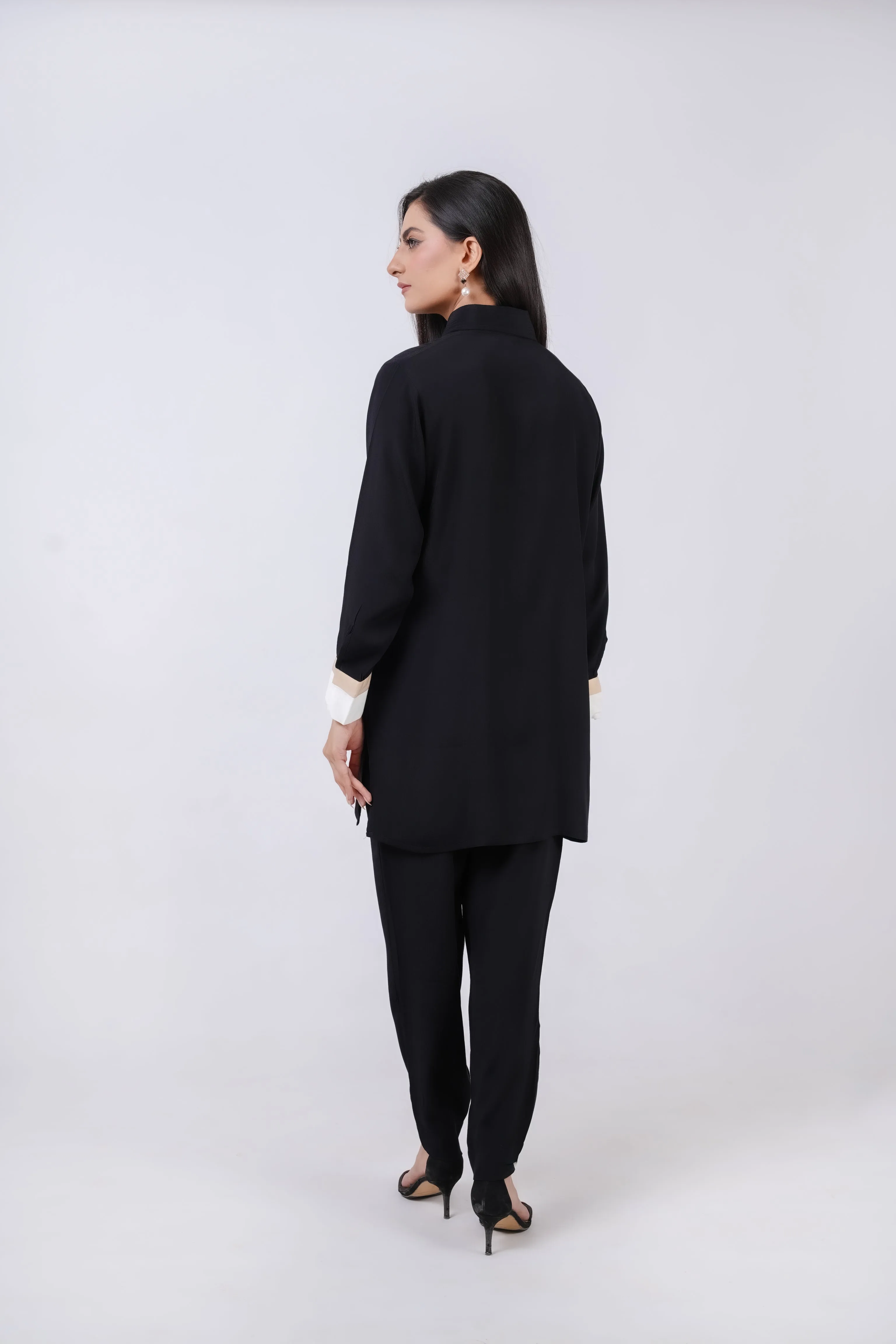 Crystal Elegance - Black Dress
