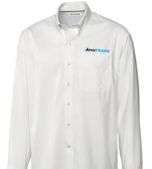 Cutter & Buck White Button Down w/ AccuTRANS Logo
