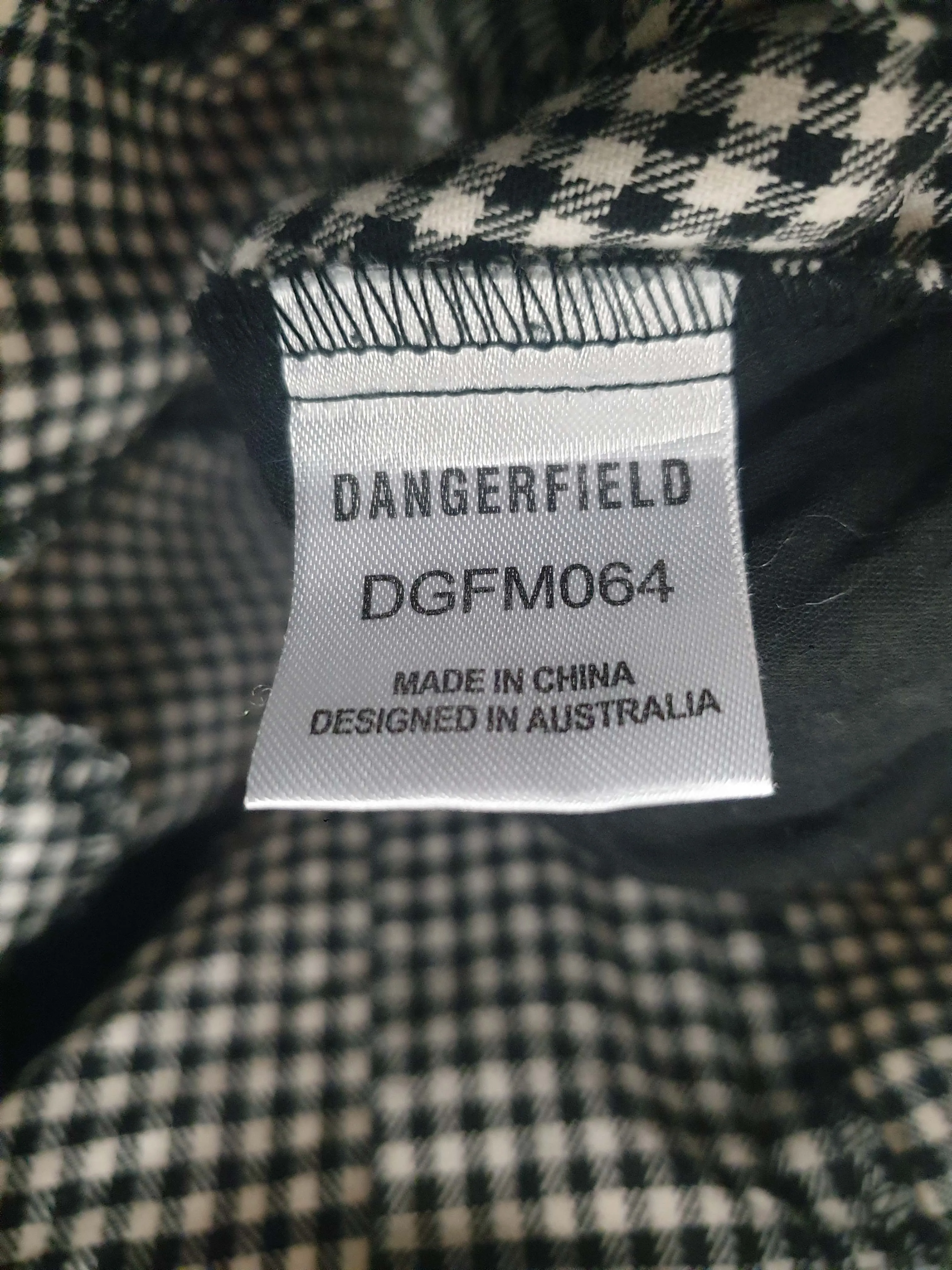 Dangerfield black and white gingham pants size 12 (tiny fit, best fits 10)