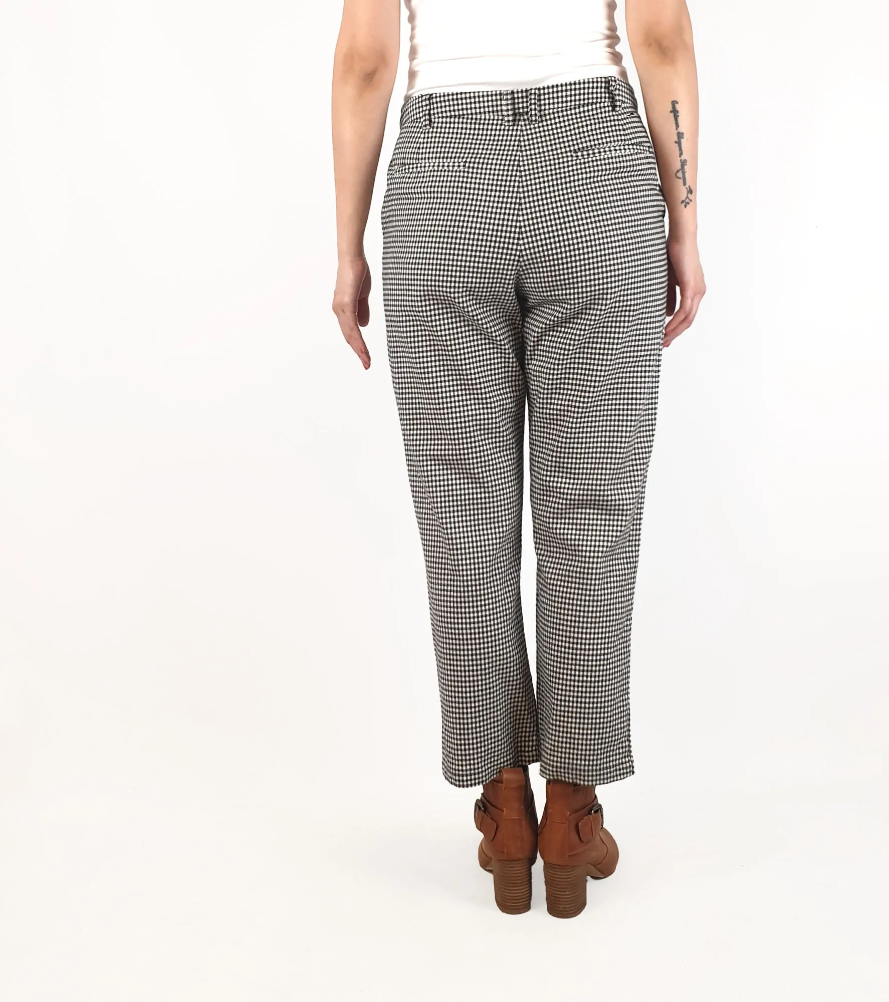 Dangerfield black and white gingham pants size 12 (tiny fit, best fits 10)