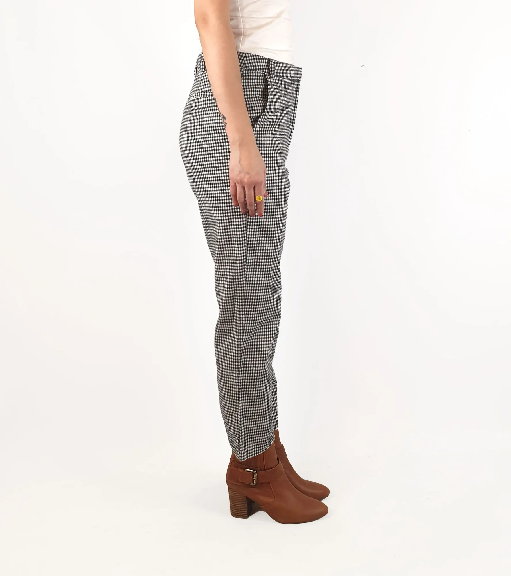 Dangerfield black and white gingham pants size 12 (tiny fit, best fits 10)