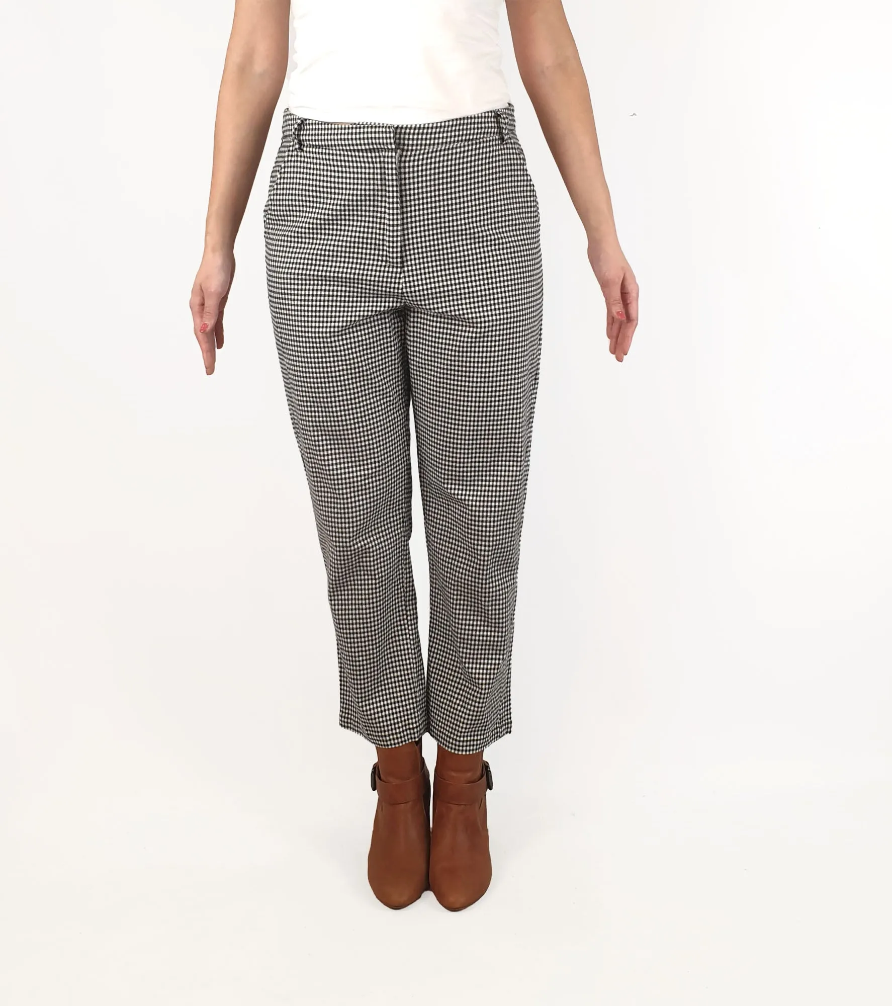 Dangerfield black and white gingham pants size 12 (tiny fit, best fits 10)
