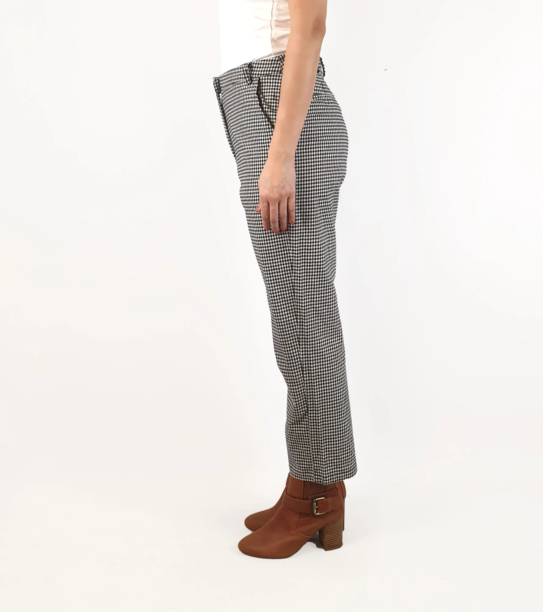 Dangerfield black and white gingham pants size 12 (tiny fit, best fits 10)