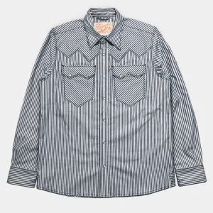 DDL 319R-DIABLO SWT-STR REGULAR FIT 2 POCKET OXFORD YARN DYED STRIPE WESTERN SHIRT-5OZ-E0 Y/D STRIPE