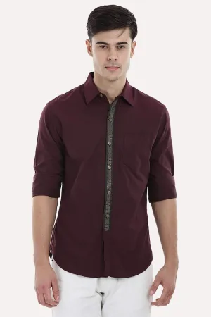 Designed Placket Oxford Shirt