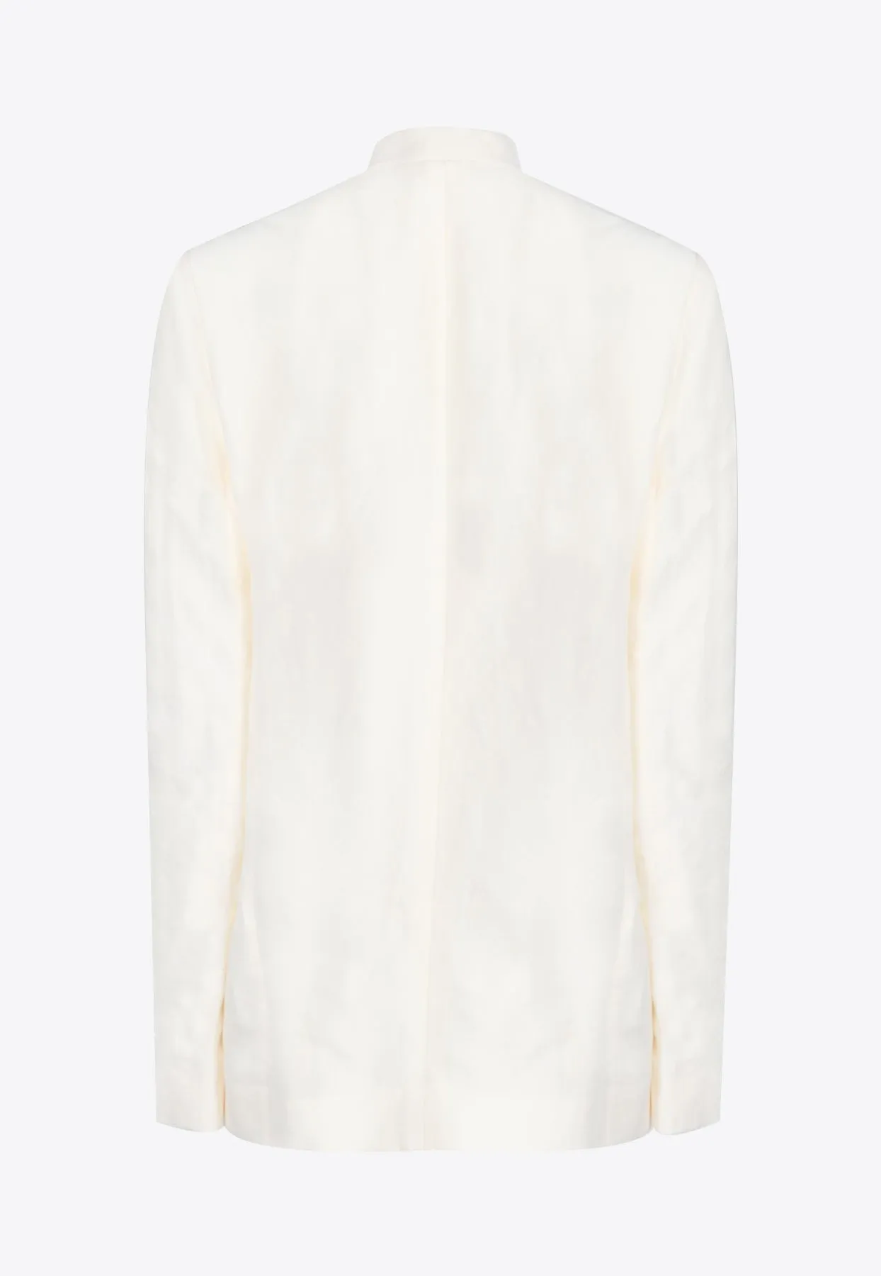 Dori Single-Breasted Linen Jacket