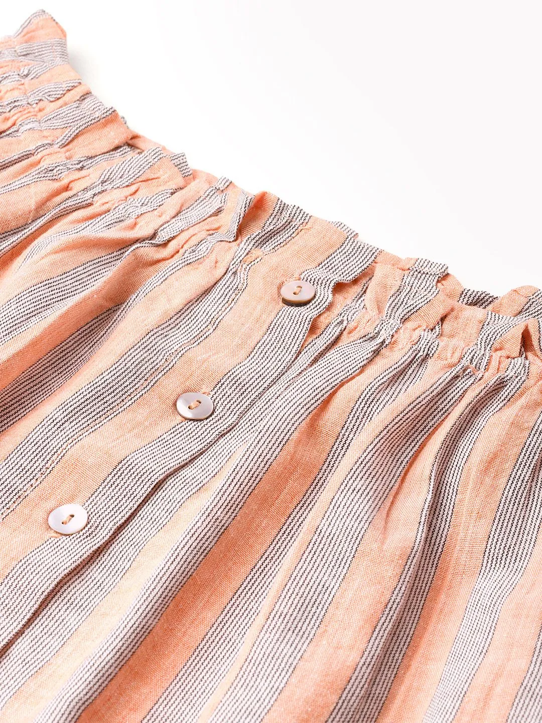 DressBerry Y2K Stripe Revival Blouson Top