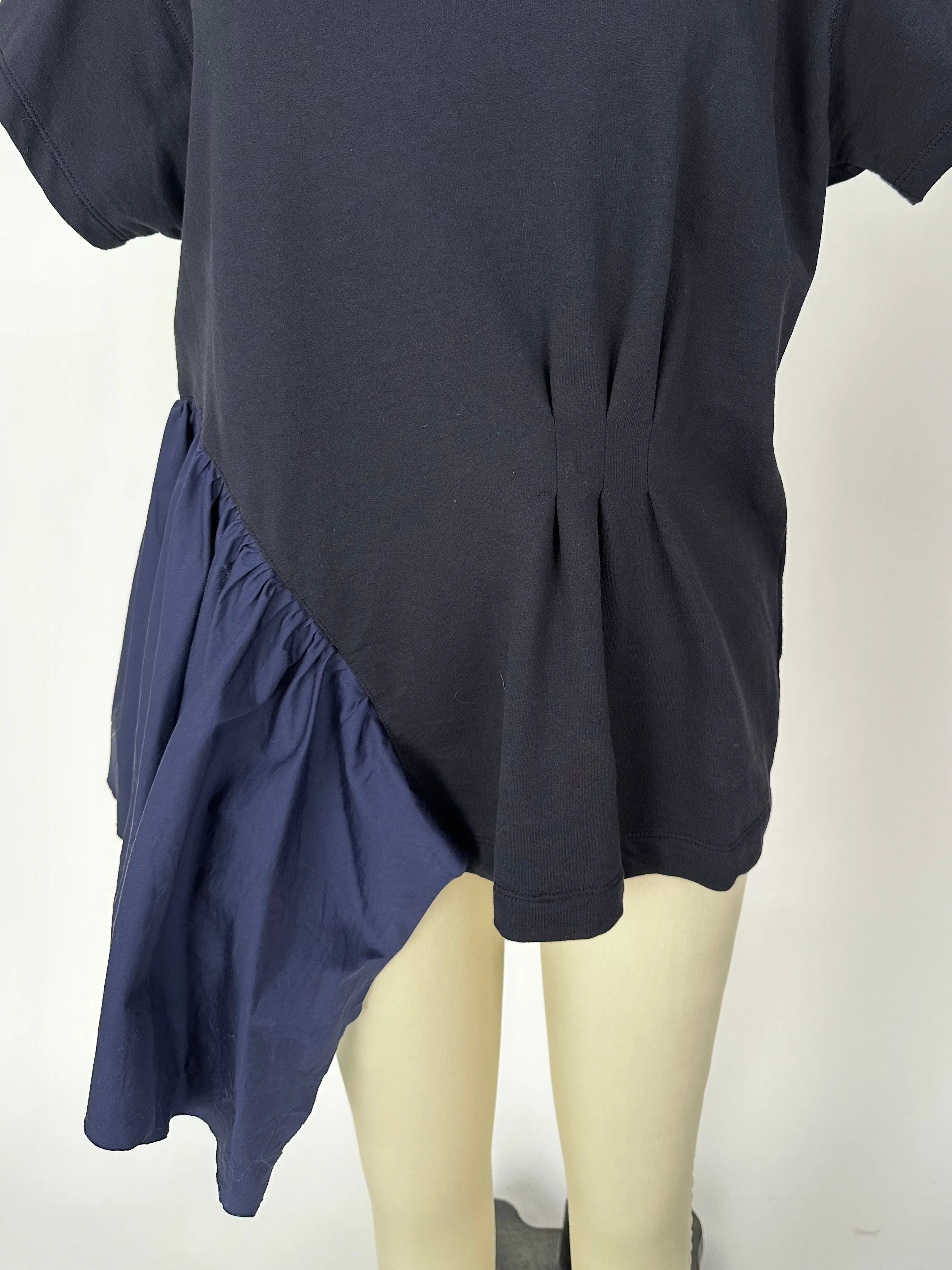 Dries Van Noten Asymmetrical Pleated Tee