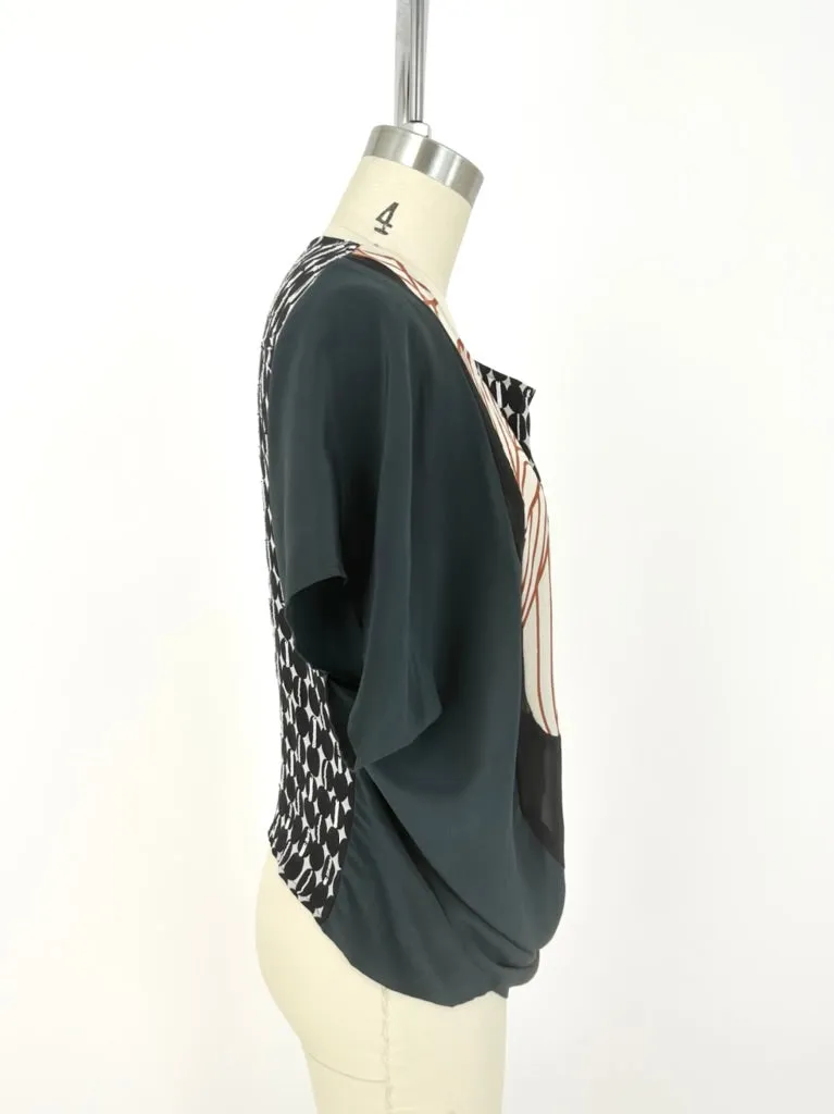 Dries Van Noten Silk Embellished Blouse