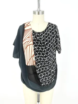 Dries Van Noten Silk Embellished Blouse