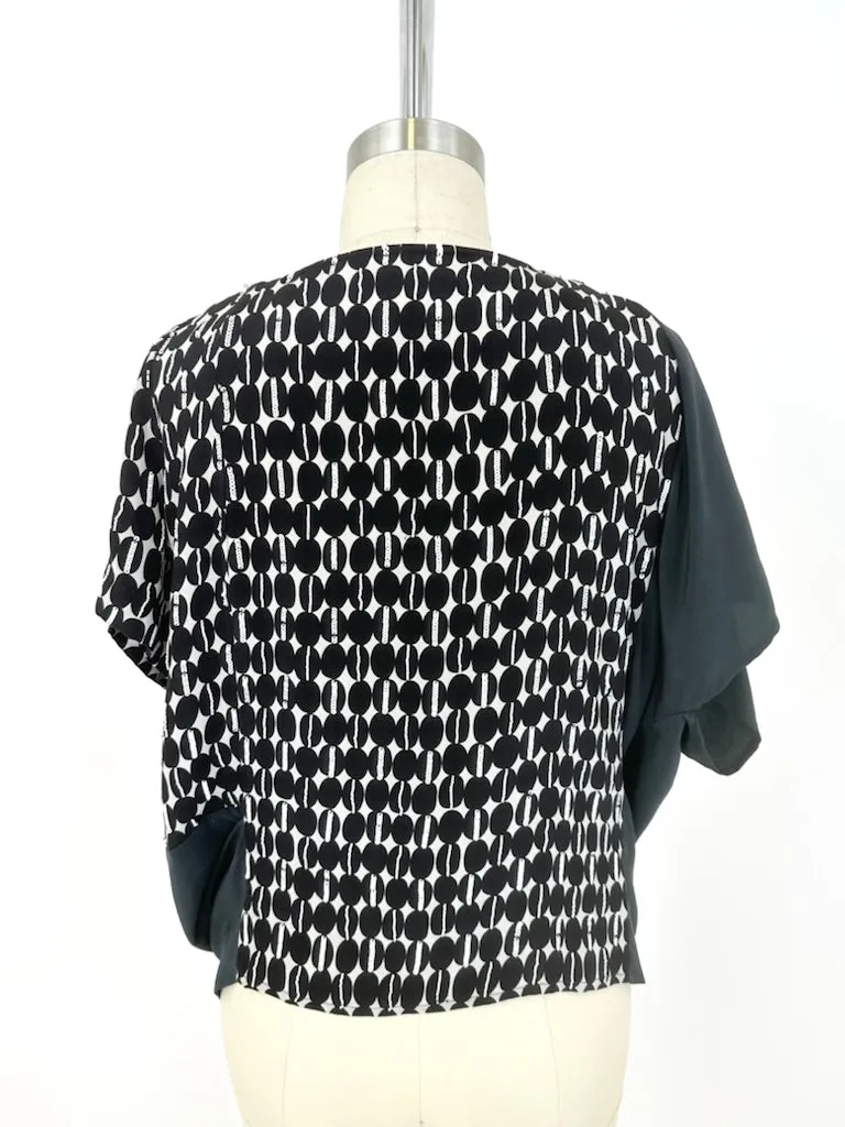 Dries Van Noten Silk Embellished Blouse