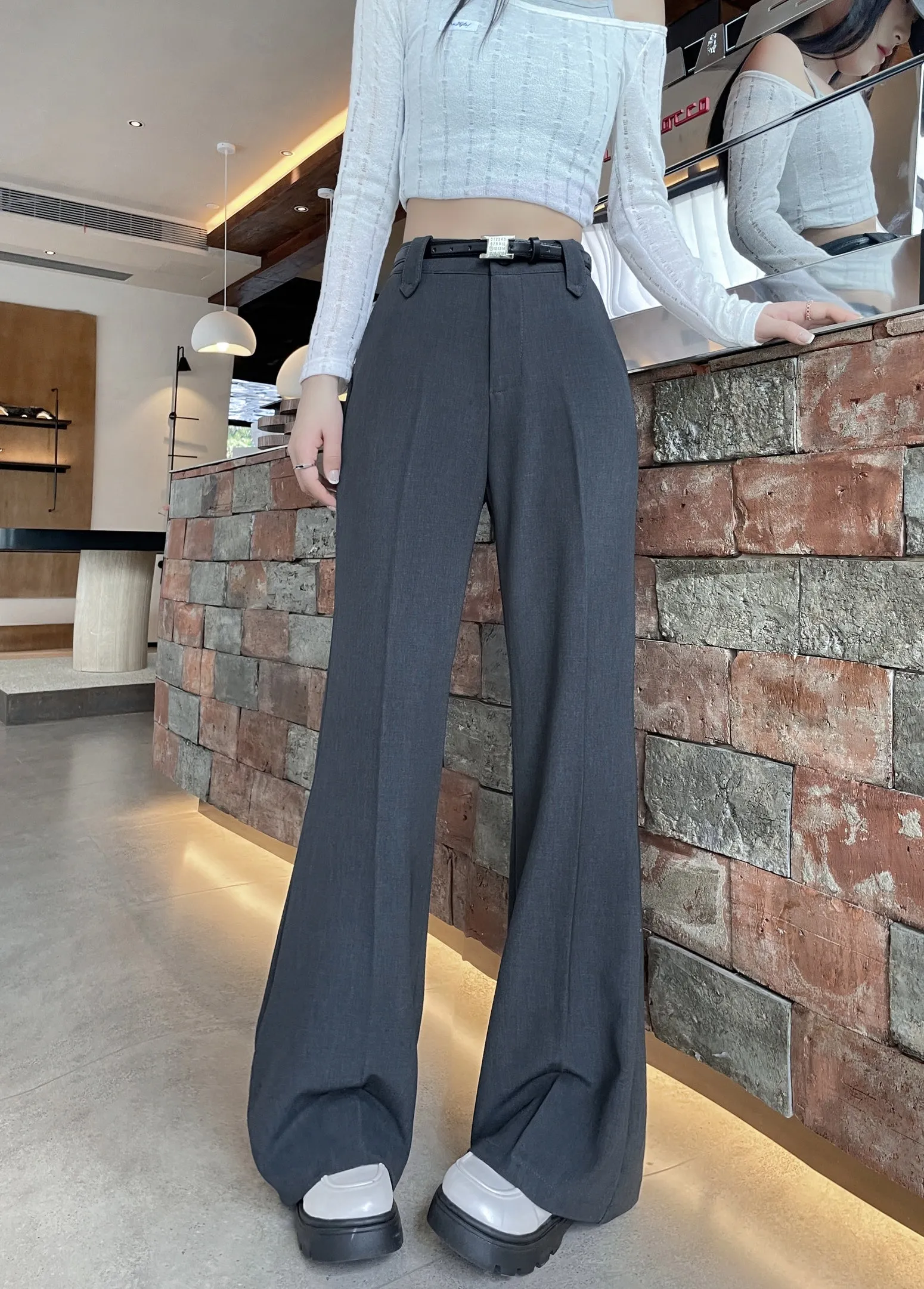 Effortlessly Chic Wide-Leg Straight Leg Pants for Women
