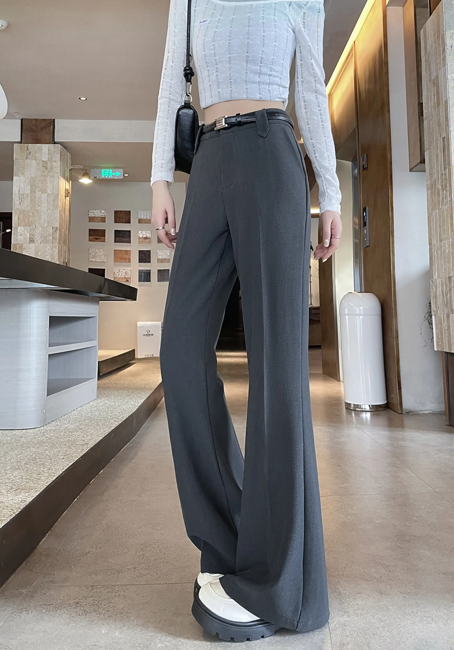 Effortlessly Chic Wide-Leg Straight Leg Pants for Women