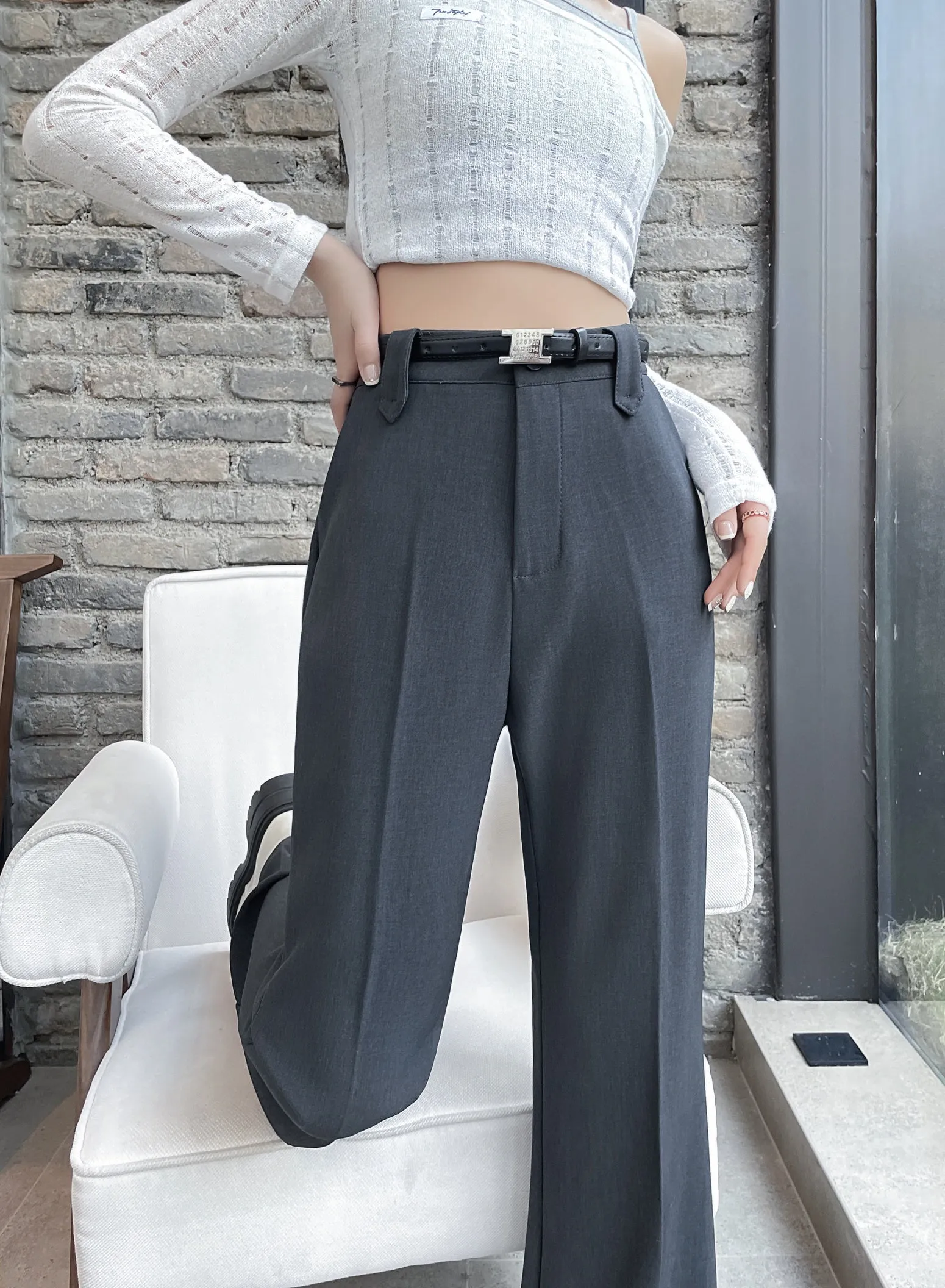 Effortlessly Chic Wide-Leg Straight Leg Pants for Women