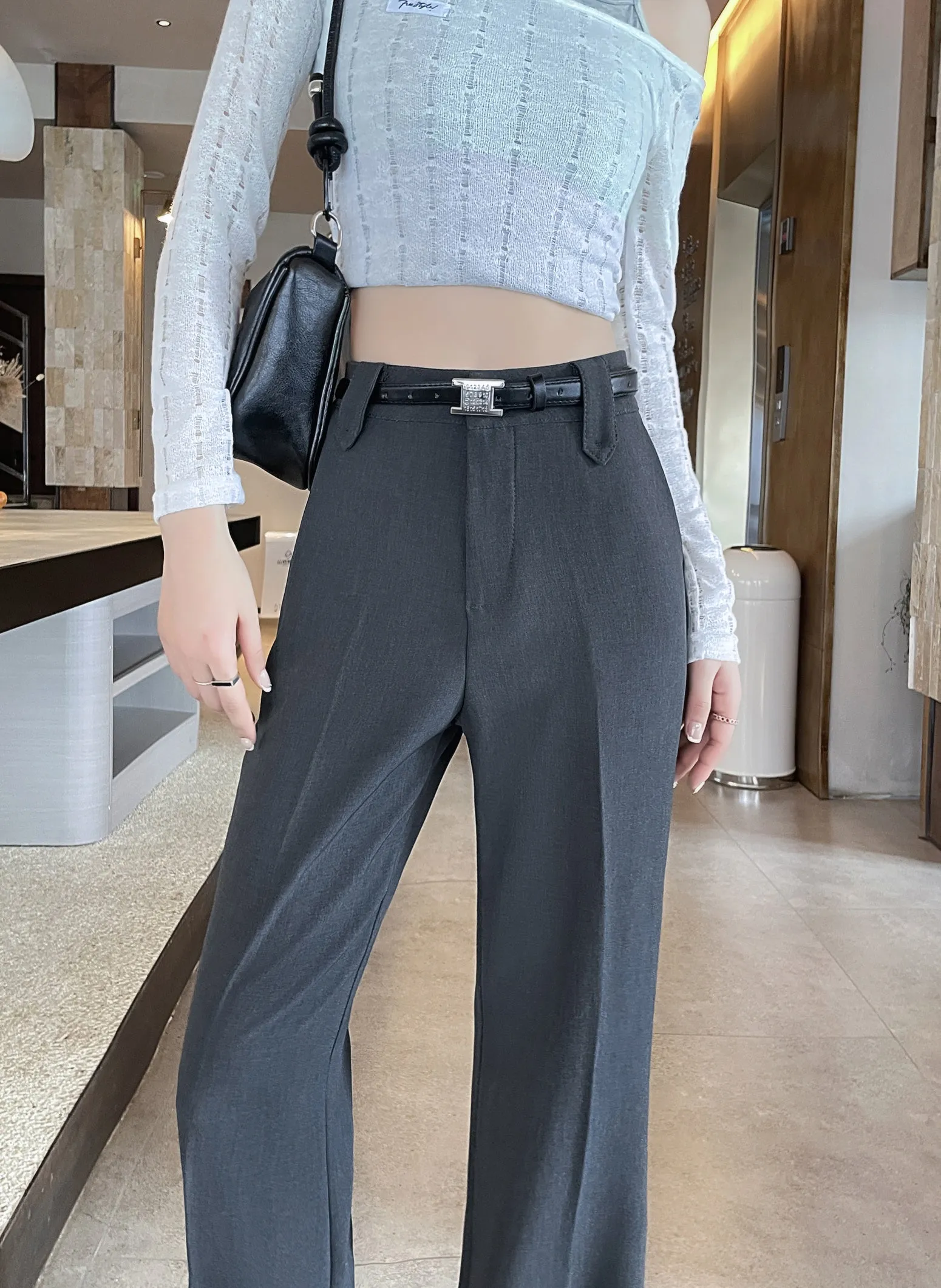Effortlessly Chic Wide-Leg Straight Leg Pants for Women