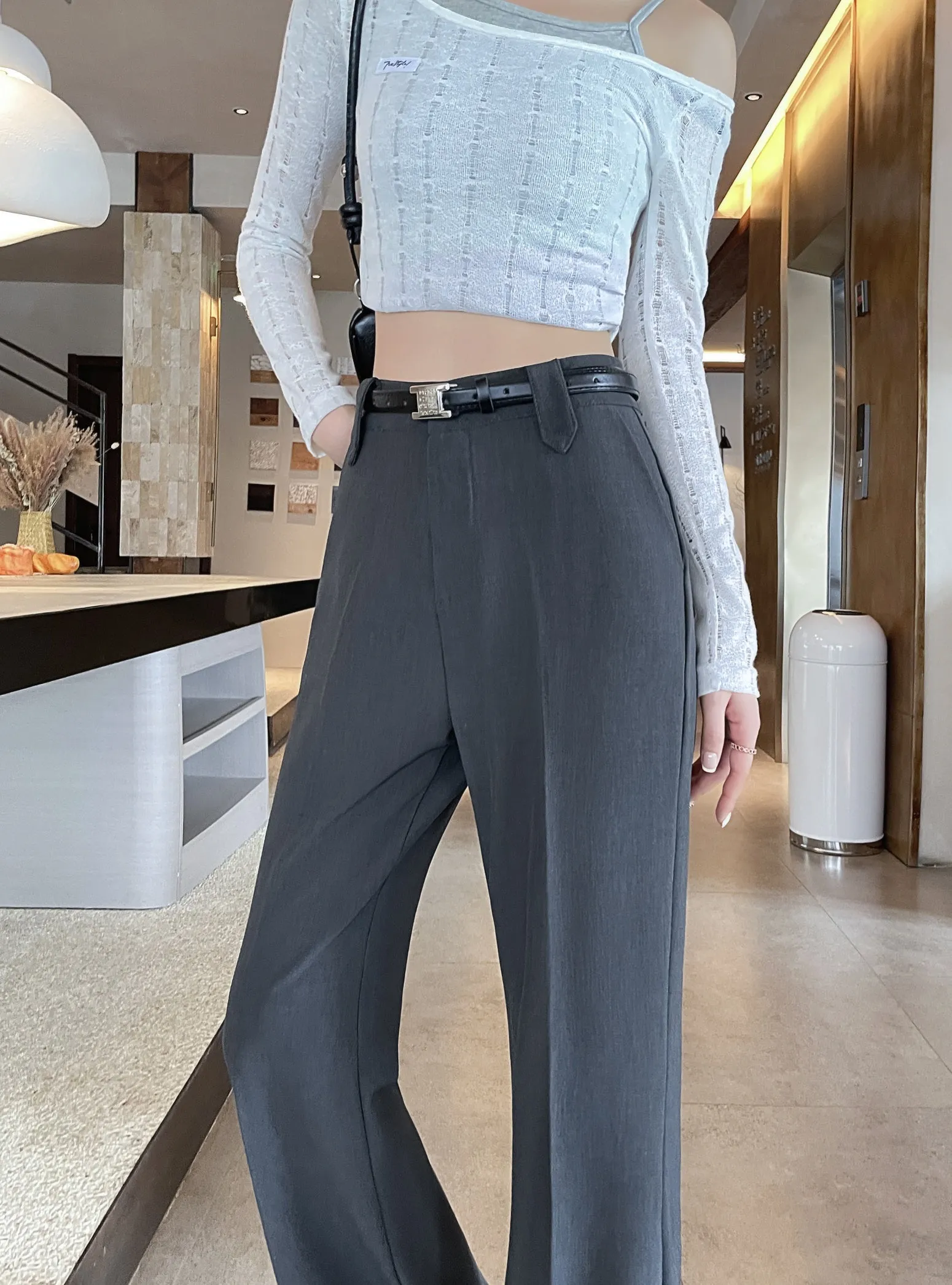 Effortlessly Chic Wide-Leg Straight Leg Pants for Women