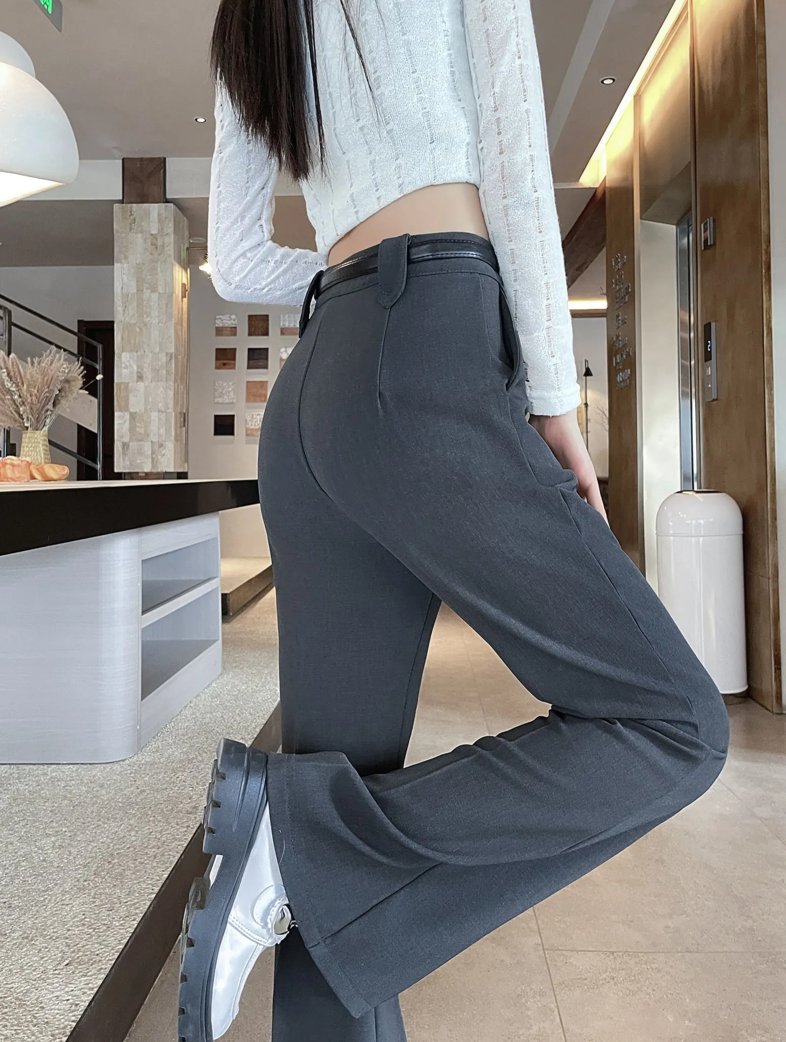 Effortlessly Chic Wide-Leg Straight Leg Pants for Women
